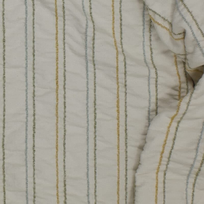 Wool Stripe Cotton Tattersall
