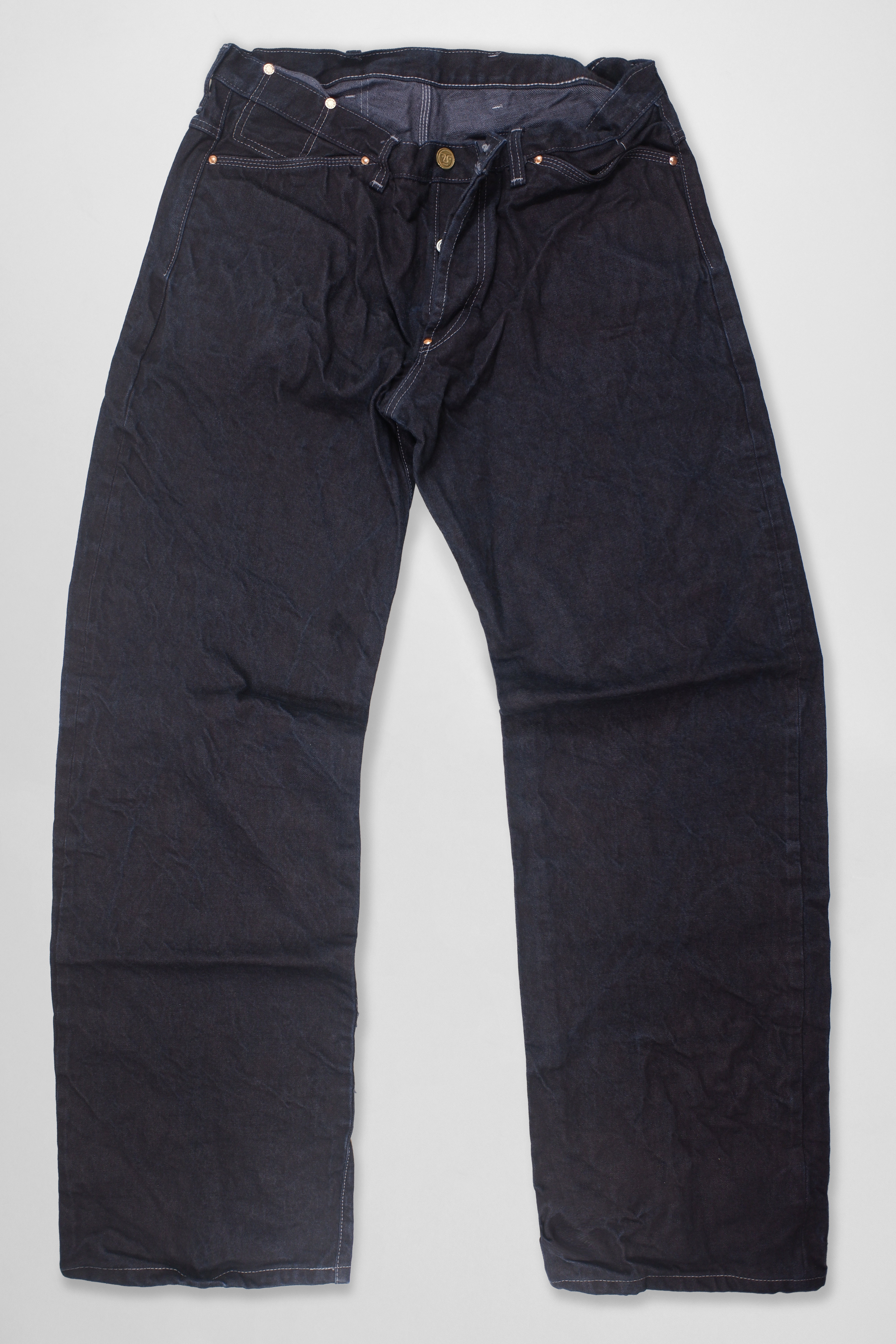 TENDER Co. 136 OXFORD DENIM UNBORN サイズ2 136-GREY-LOGWOOD-FRONT.jpg