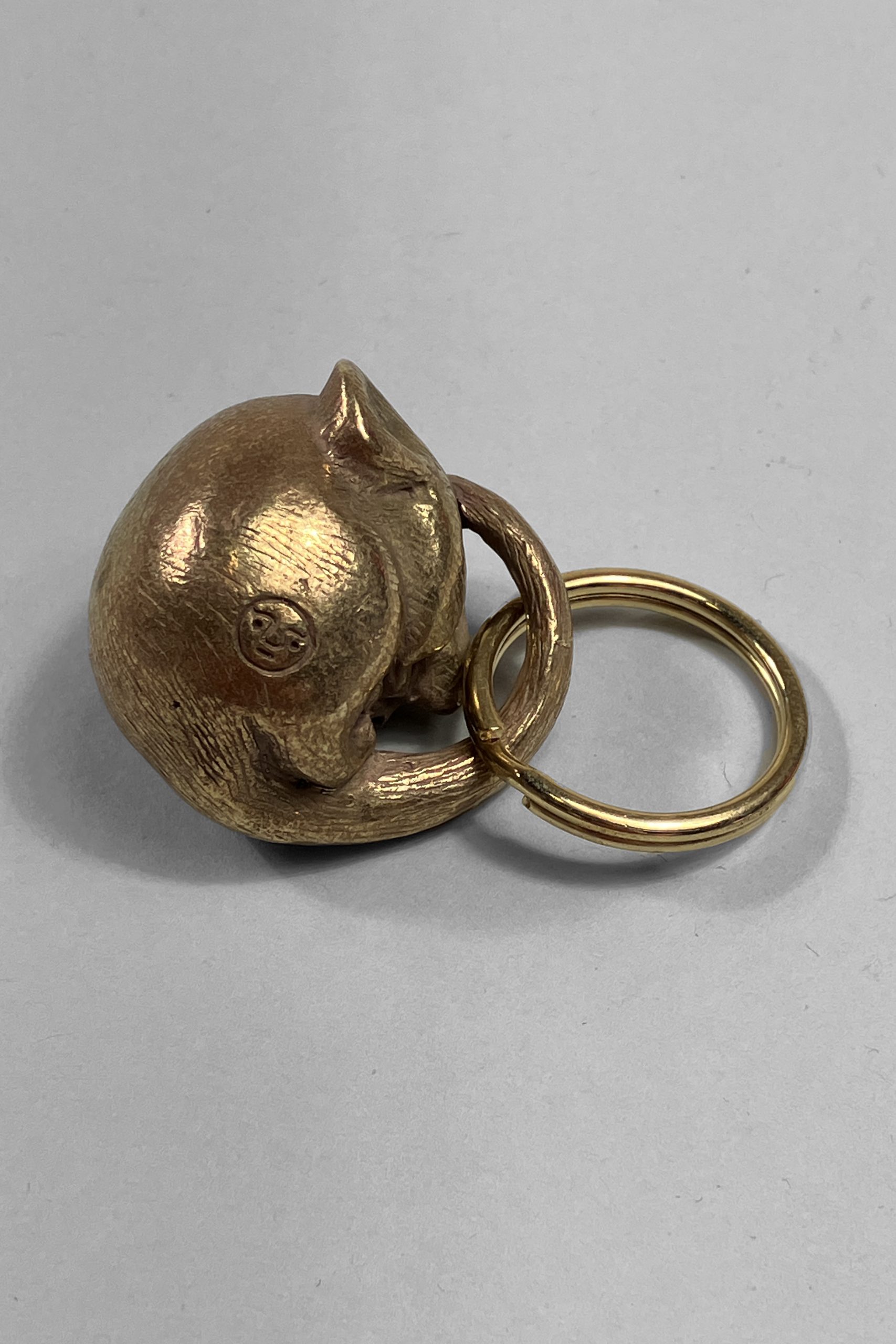 Tender Co. Brass Dormouse キーリング Lost Wax Cast Brass Dormouse Keyring